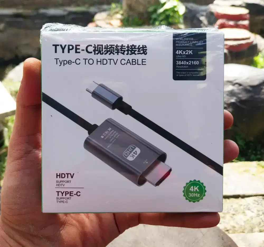Converter Adapter Kabel Type-C to HDMI UHD 4K Screen Mirorring