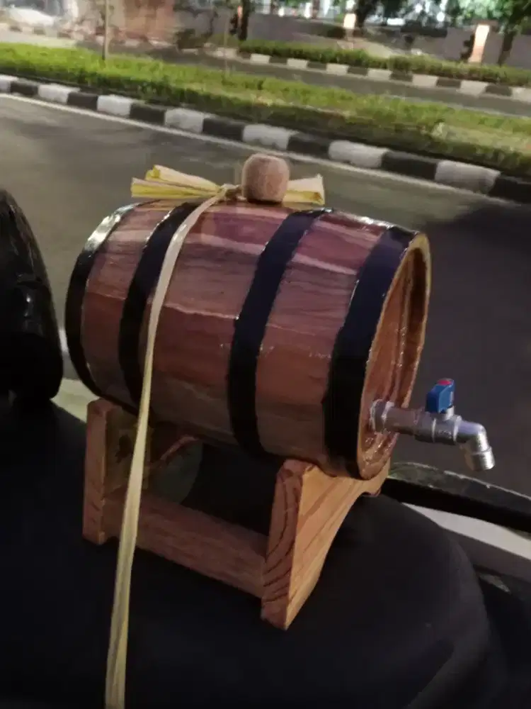 Barrel wine kayu jati