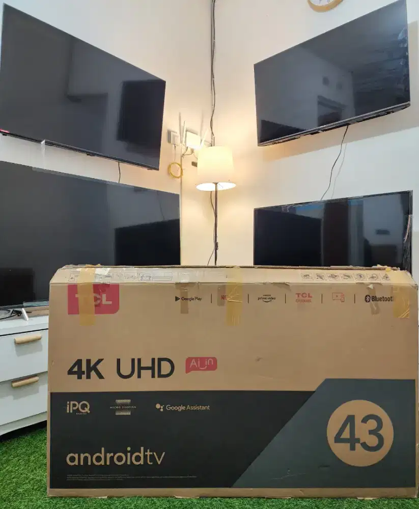 TCL ANDROID TV 43 INCH , LENGKAP FULLSET , Seperti Baru , LIKE NEW