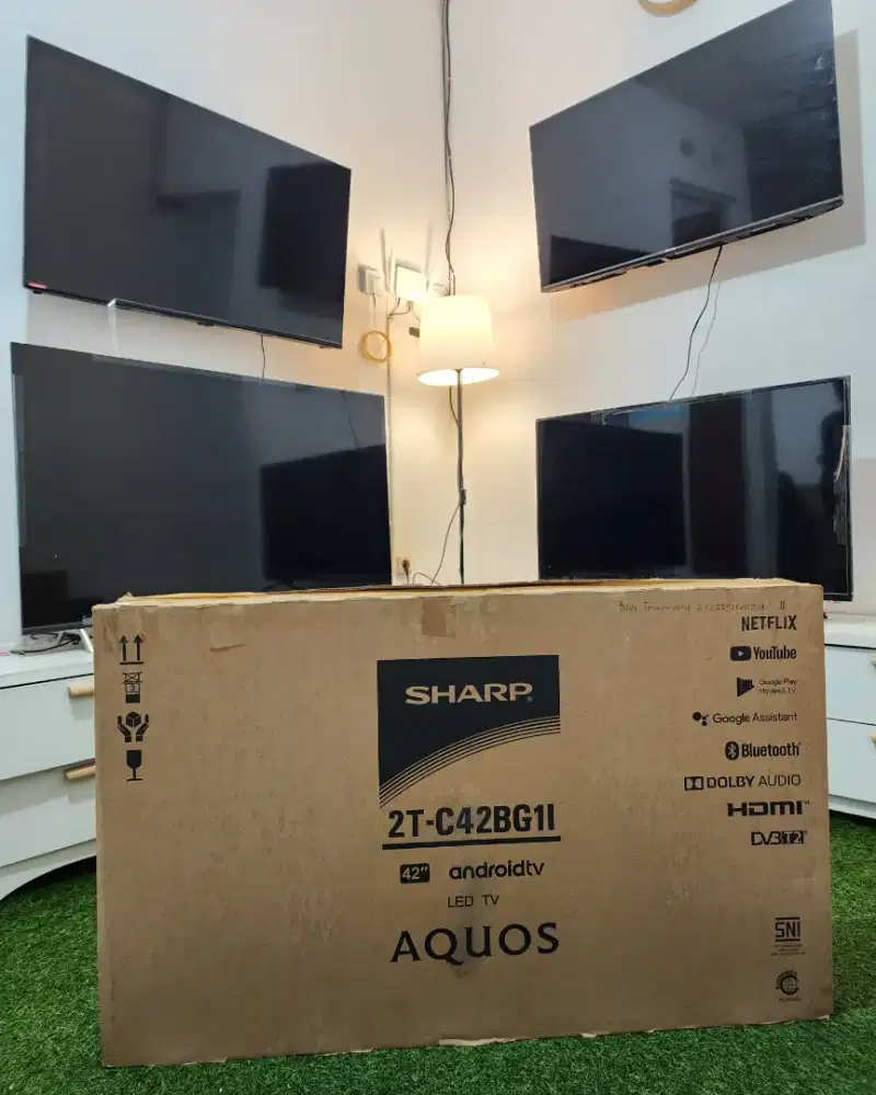 SHARP SMART TV 42 INCH , LENGKAP FULLSET , Seperti Baru , LIKE NEW