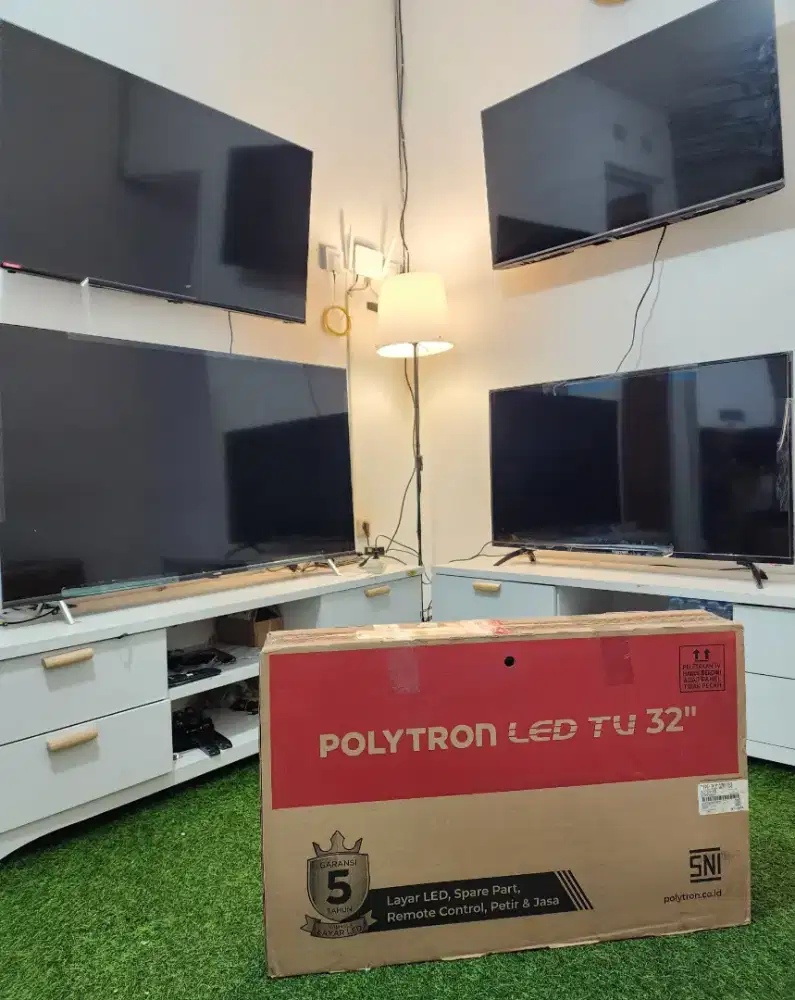 POLYTRON DIGITAL TV 32 INCH , LENGKAP FULLSET , Seperti Baru, LIKE NEW