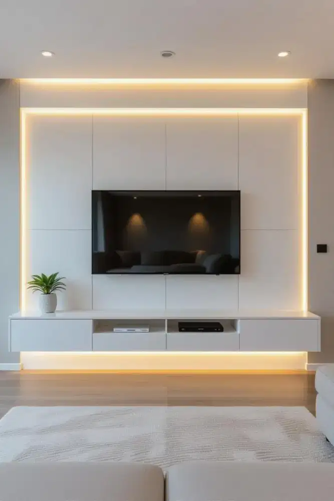 Backdrop TV Kustom Elegan dan Fungsiona