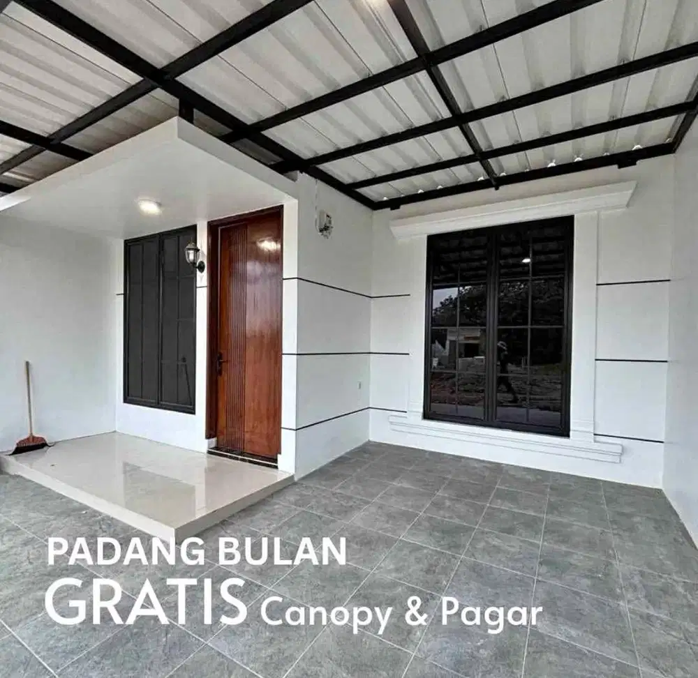 Rumah Mewah  3 Kamar Tidur Padangbulan Gratis Pagar Canopy Strategis