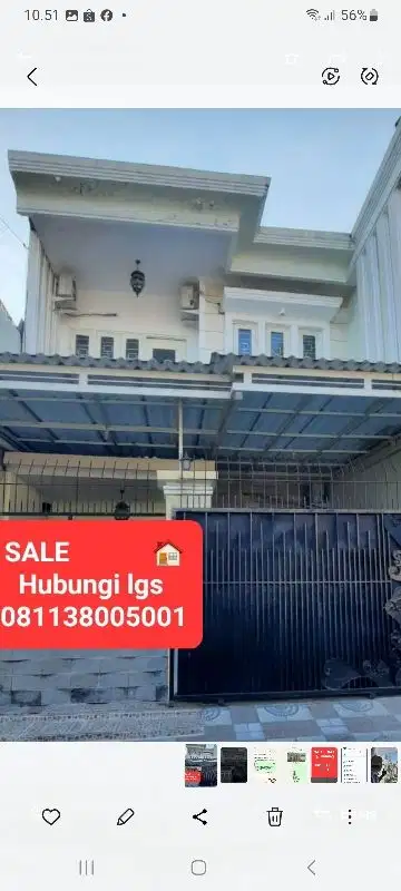 BU‼️JUAL MURAH‼️ siap huni dkt Pakuwon Mall