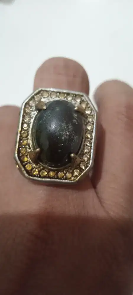 Cincin Batu Akik Hitam