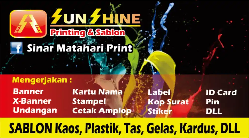 Print Sablon Stiker Label Undangan