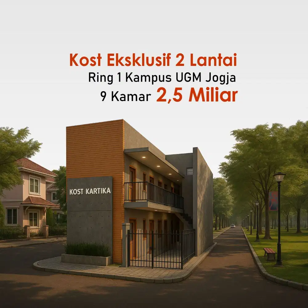 Ring 1 Kampus UGM, dijual Kost Jogja Full Furnish