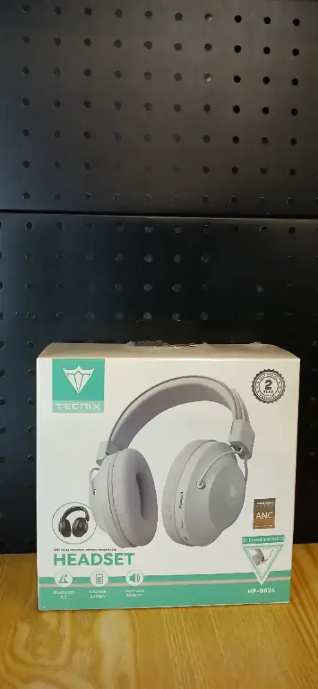 TECNIX HP-B034 Wireless Headset Active Noice Cancellation Bluetooth