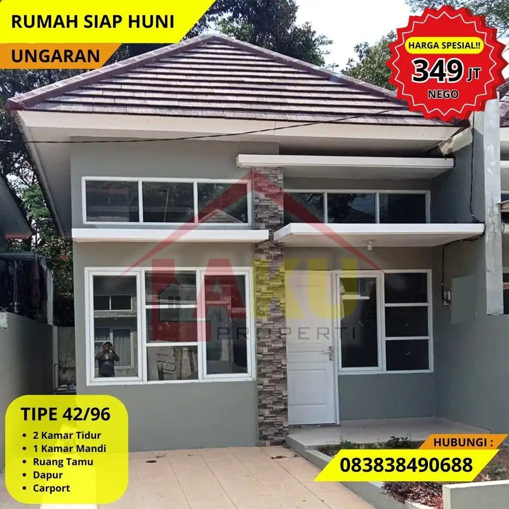 Hanya 349 Juta! Miliki Rumah Impian di Cluster Villa Delima Ungaran