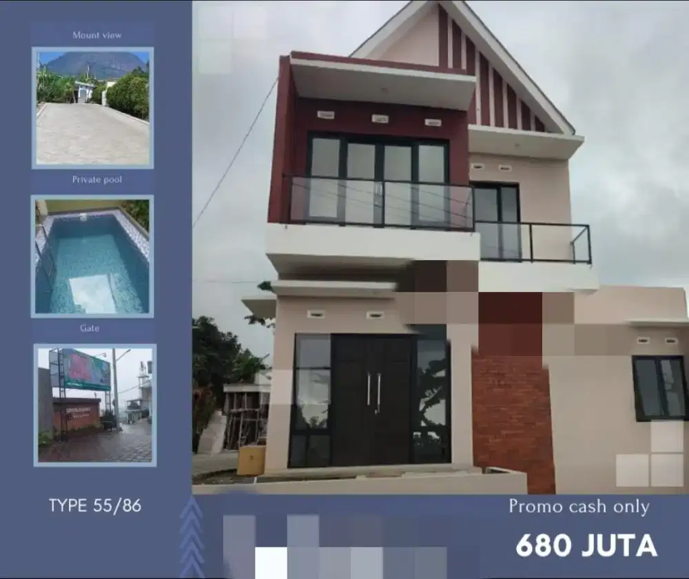 Rimah / Villa murah di BATU 600 jt an