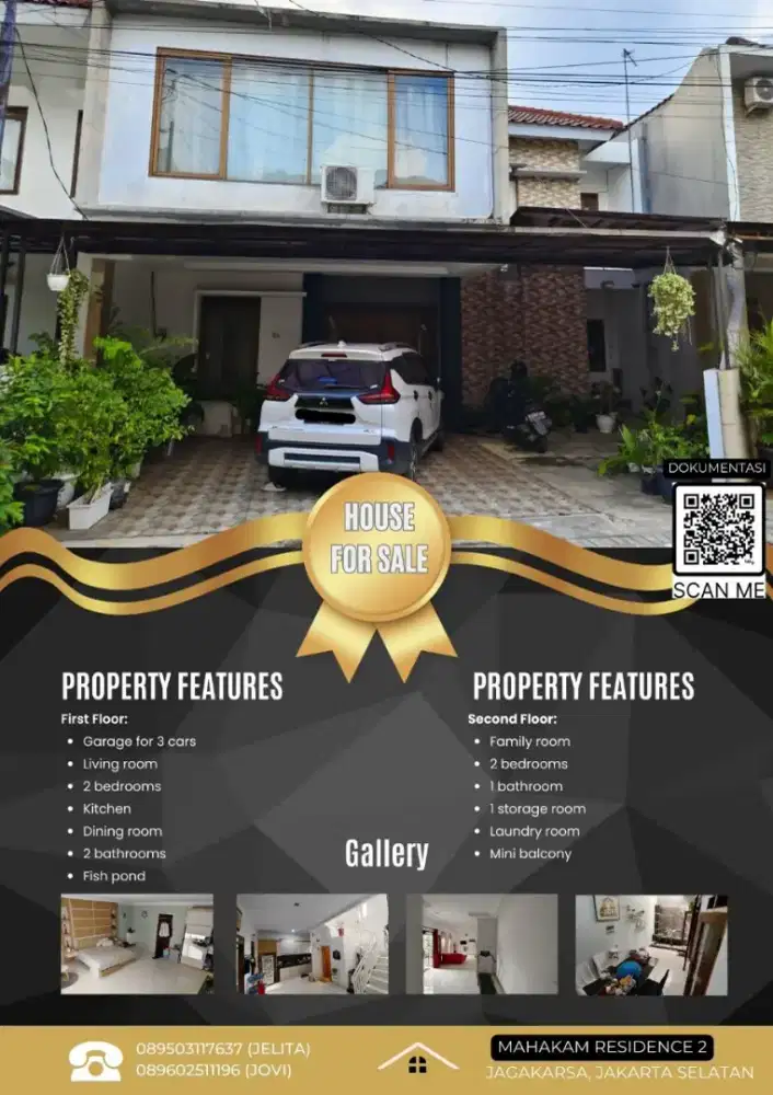 Rumah siap huni tanah luas bebas banjir jagakarsa jakarta selatan