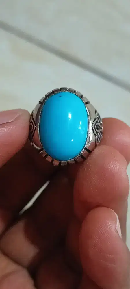 Pirus Persia Biru polos lawasan mewah