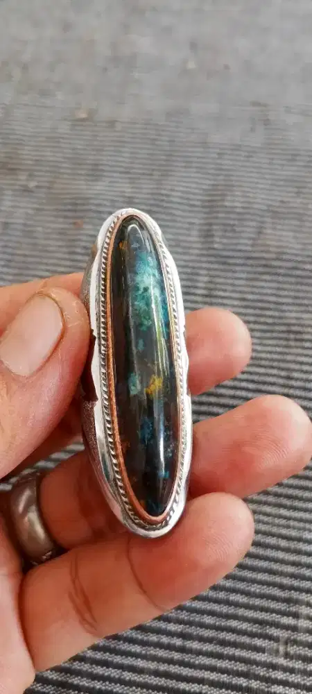 Cincin bacan blue electric model pandan