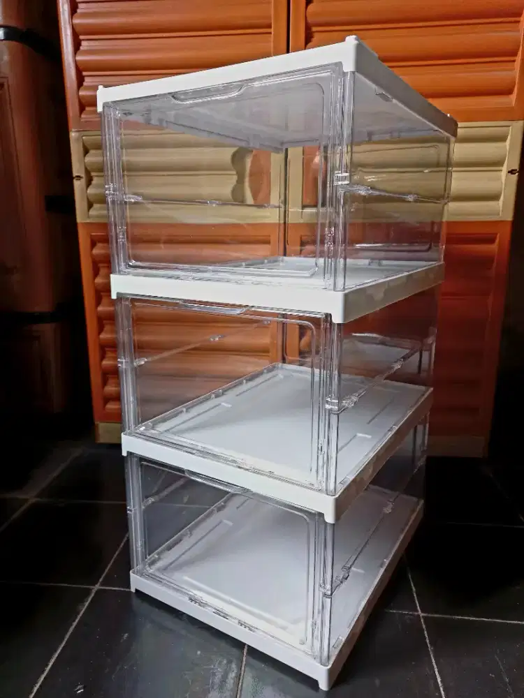 Rak Sepatu Lipat Akrilik