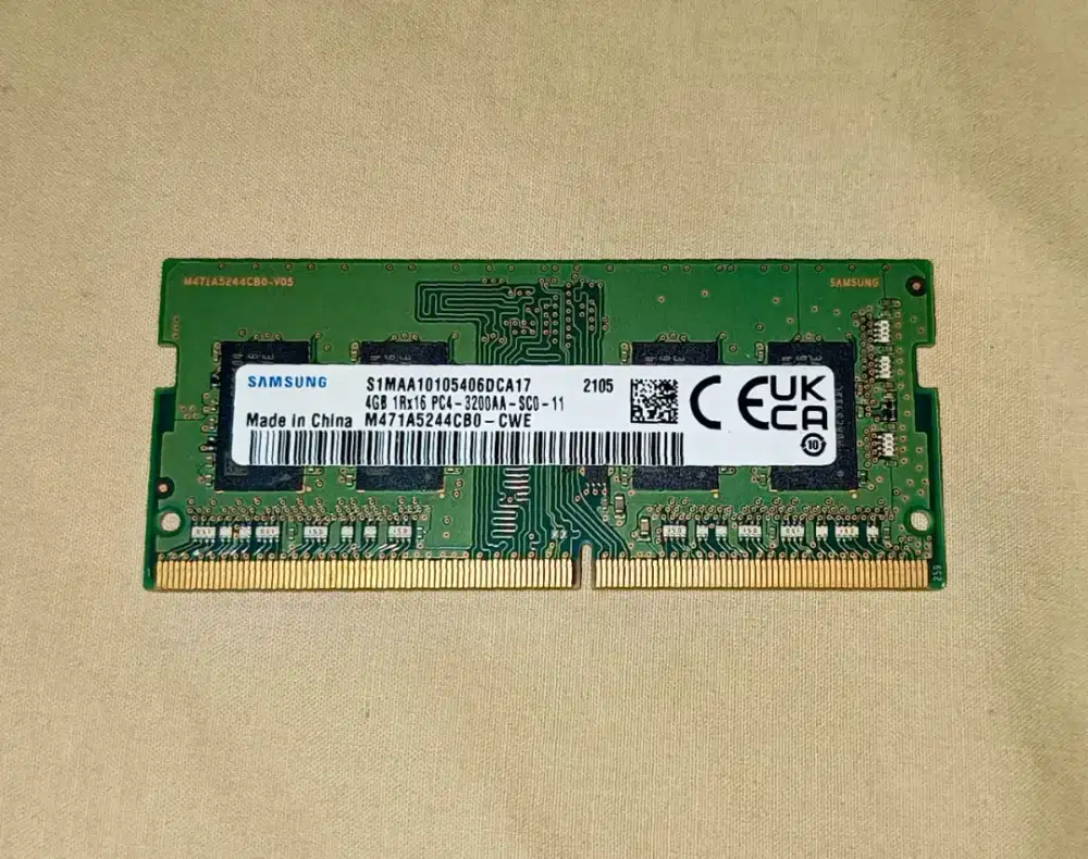 Sodim ram laptop DDR4 4GB 3200mhz merk samsung sodimm