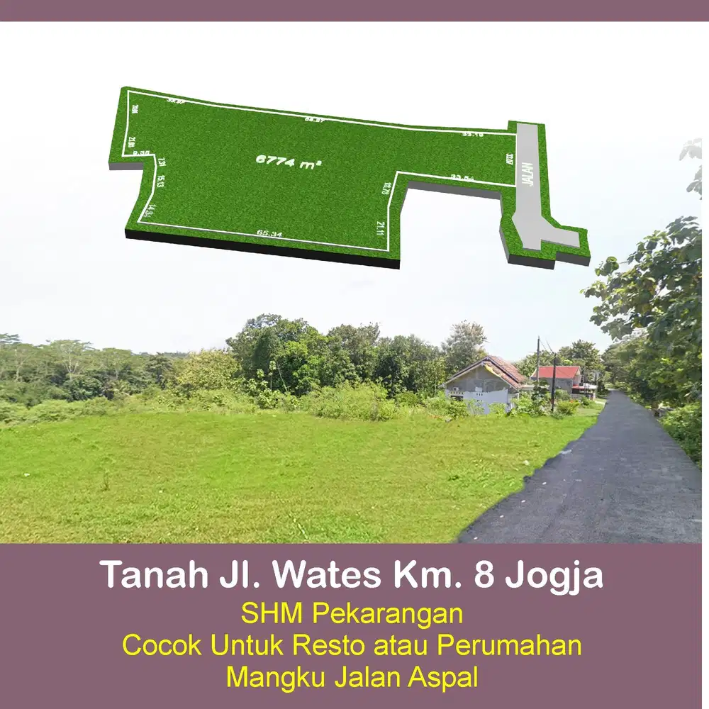 Jual Tanah Gamping yogyakarta, Pinggir Jalan