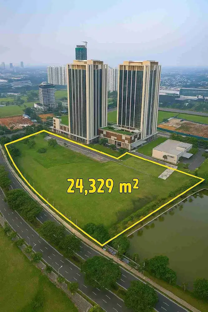 jual kavling komersil premium samping apartemen branz bsd city tangerang