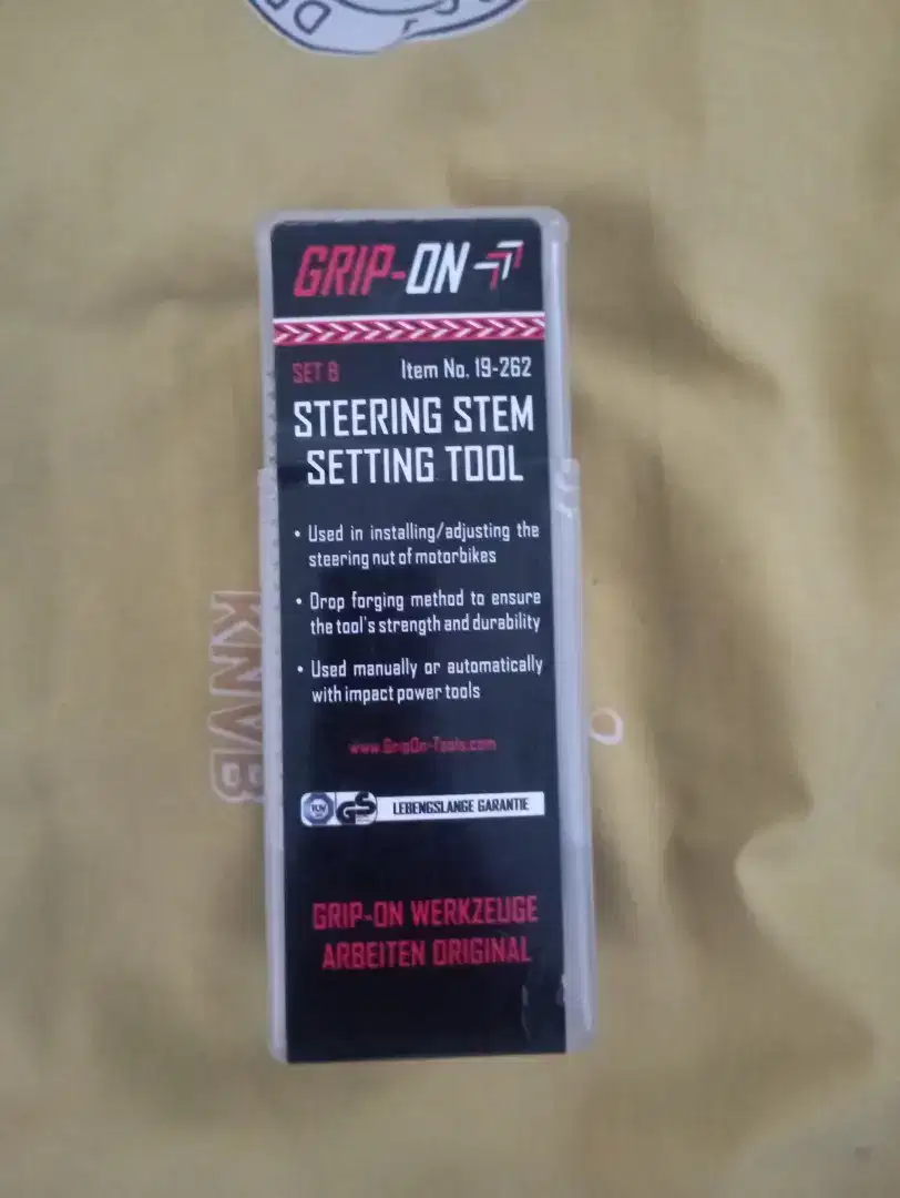 Steering Stem Setting Tool Grip On Set B