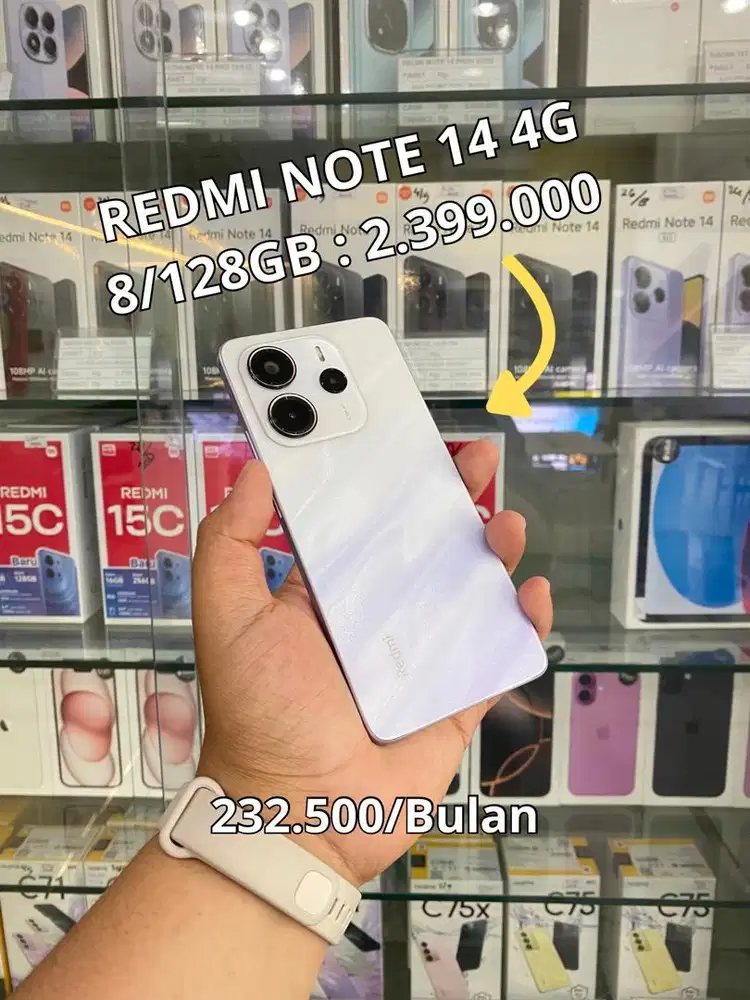 REDMI NOTE 14 BISA KREDIT ATAU CASH CUMA PAKE KTP TANPA DP DAN BUNGA