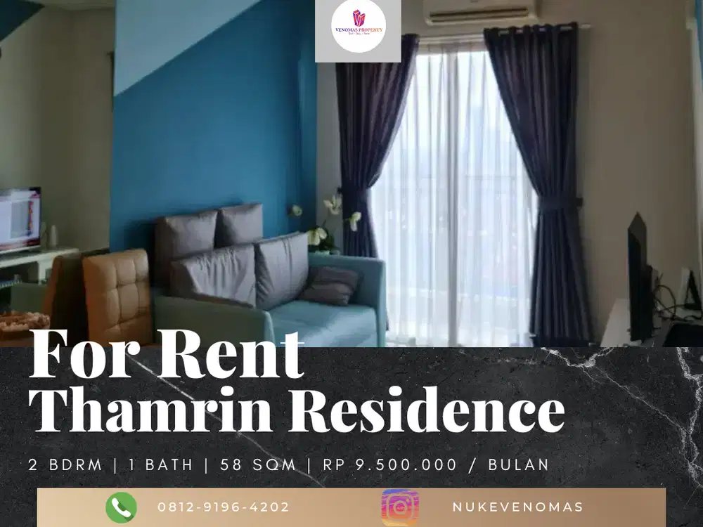 Disewakan Apartement Thamrin Residence 2BR Full Furnished