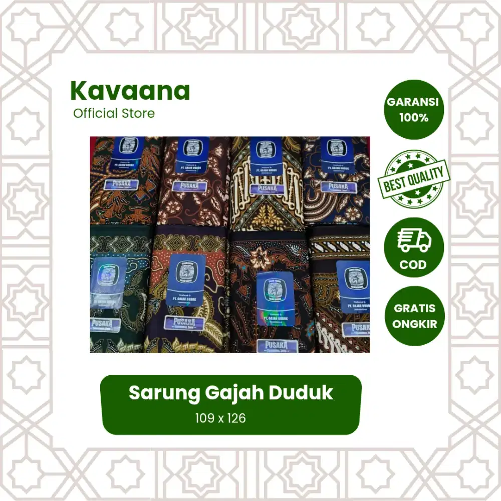 Sarung Batik Gajah Duduk | Sarung Sekar Kedaton | Sarung Tradisional