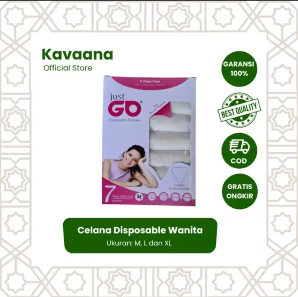 JustGo Celana Disposable Wanita | Celana Dalam Sekali Pakai