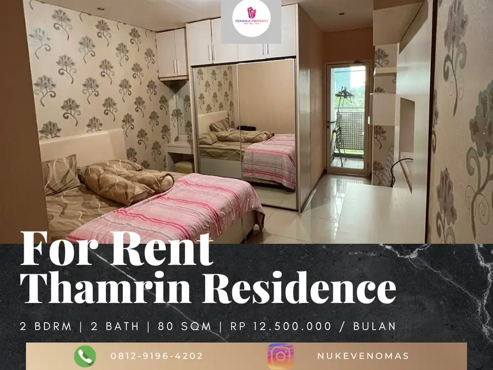 Disewakan Apartement Thamrin Residence City Home 2 Bedrooms Full Furnished