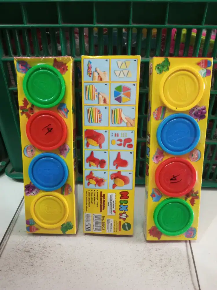 Mainan anak fundoh mix 4 warna