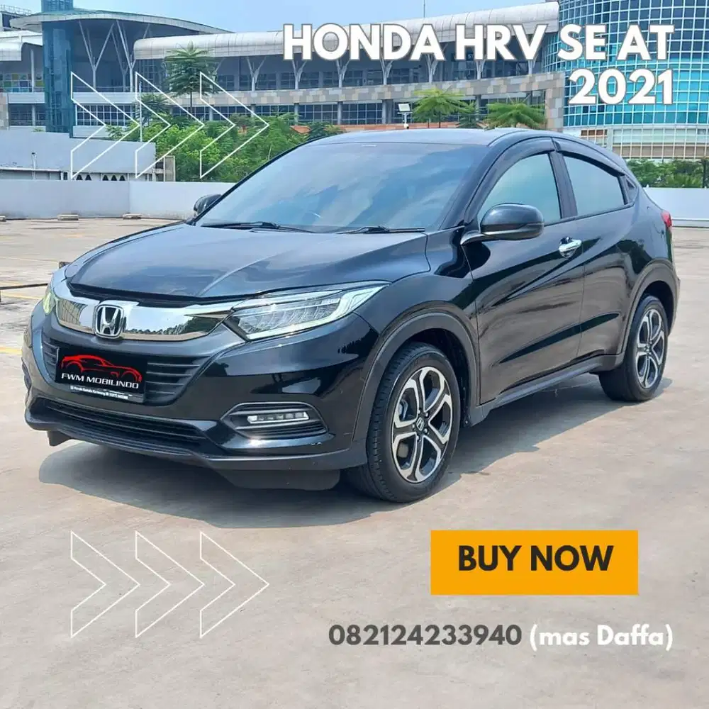 honda hrv se AT 2021 hitam, dp murah