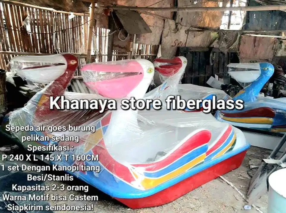 Pabrik pembuatan perahu bebek air goes danau/sepeda air bebekkan 2 org