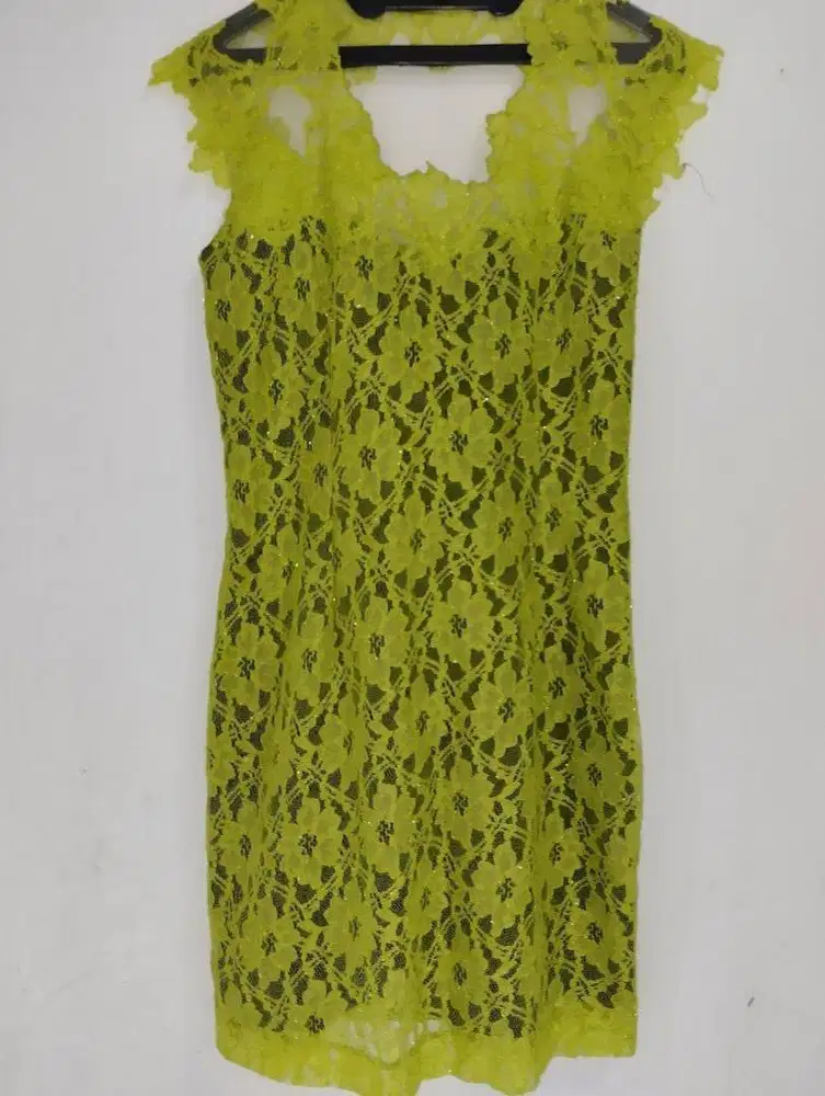 Dijual Dress Wanita Warna Kuning - Ukuran S