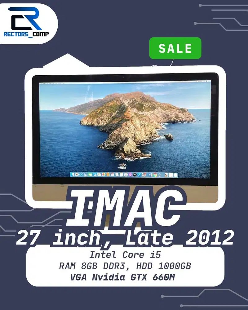 IMAC ( 27 inch, Late 2012 ) - Core i5, 8GB RAM 4 slots