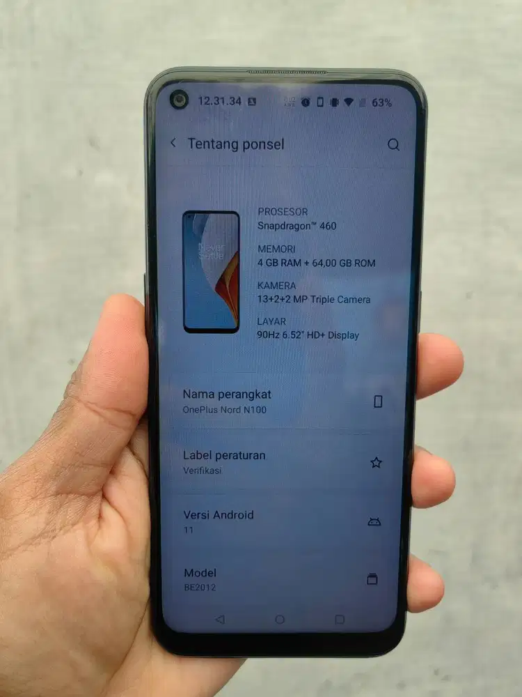 Oneplus one plus nord n100