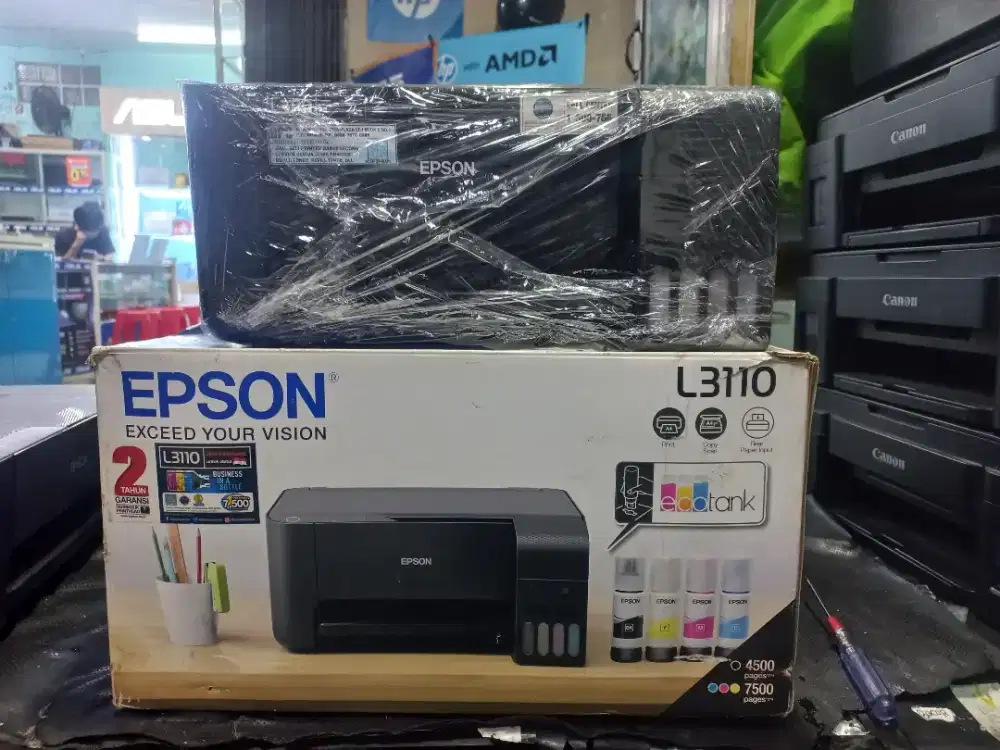 EPSON L3110 FULLSET LIKENEW TOTALPRINT RENDAH