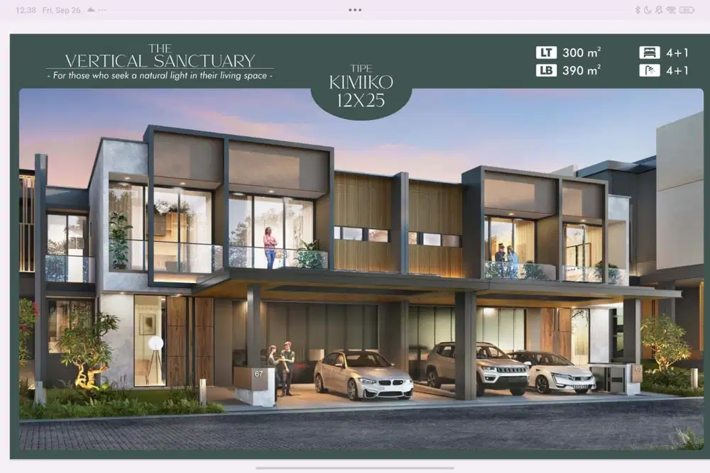 Bisa KPR Dijual rumah designer series pik2 pasir putih 12x25 / 300 m2 ada pool