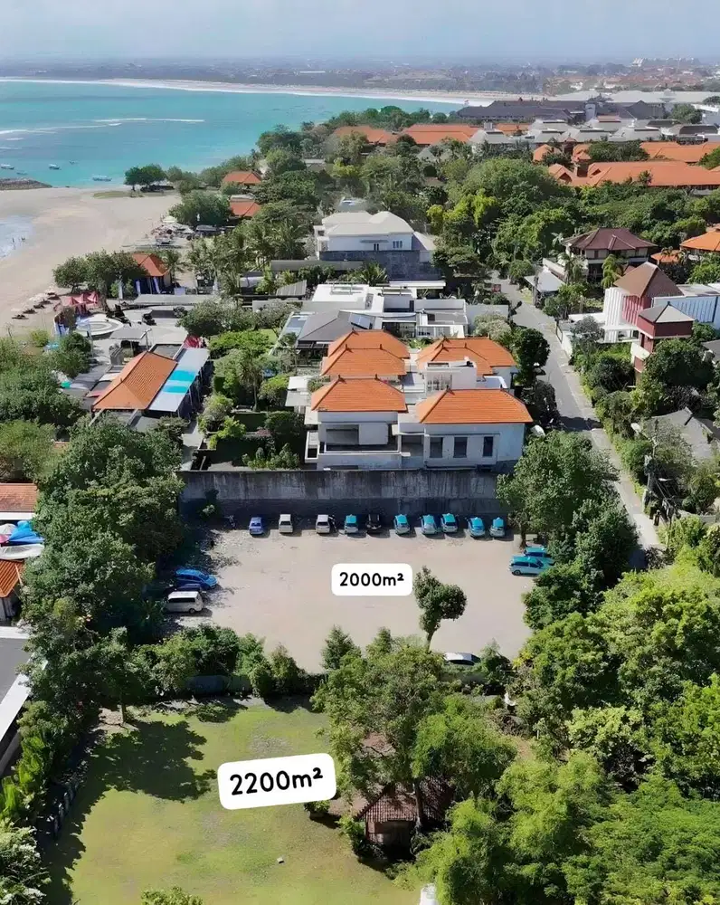 Tanah Depan Pantai Luas  2000m Kuta Bali