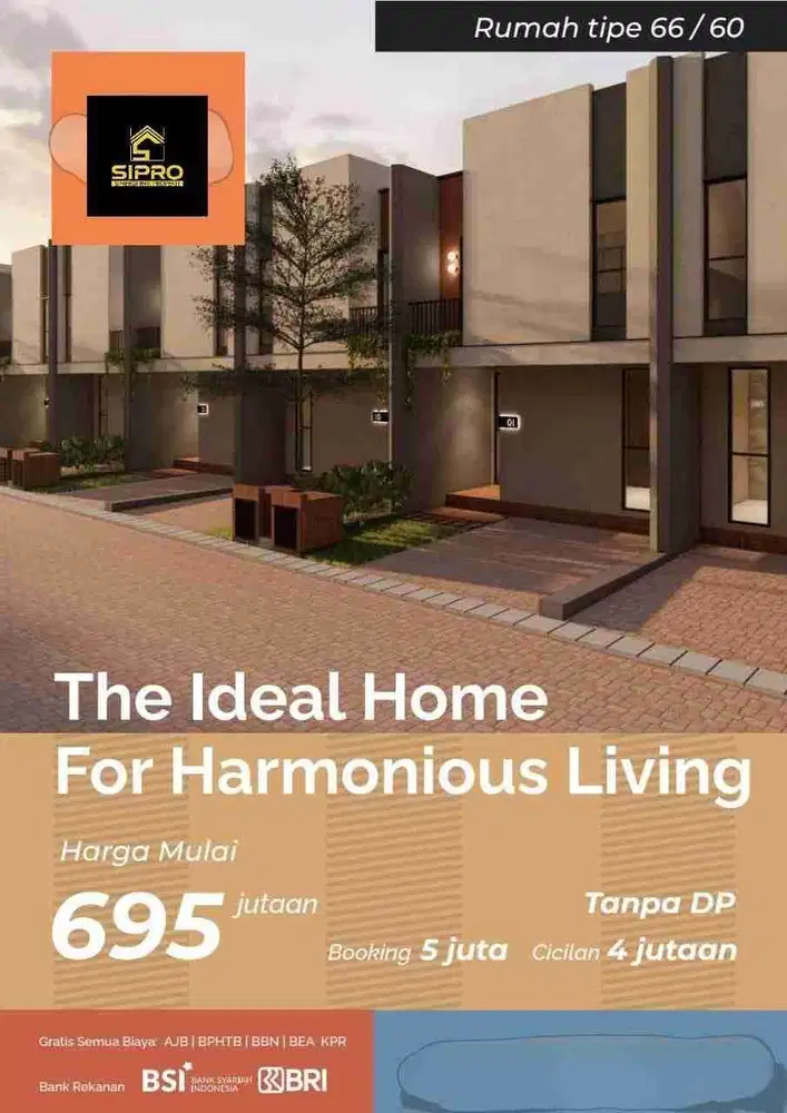 Rumah 2 lantai hanya 690 jutaan dekat stasiun sudimara