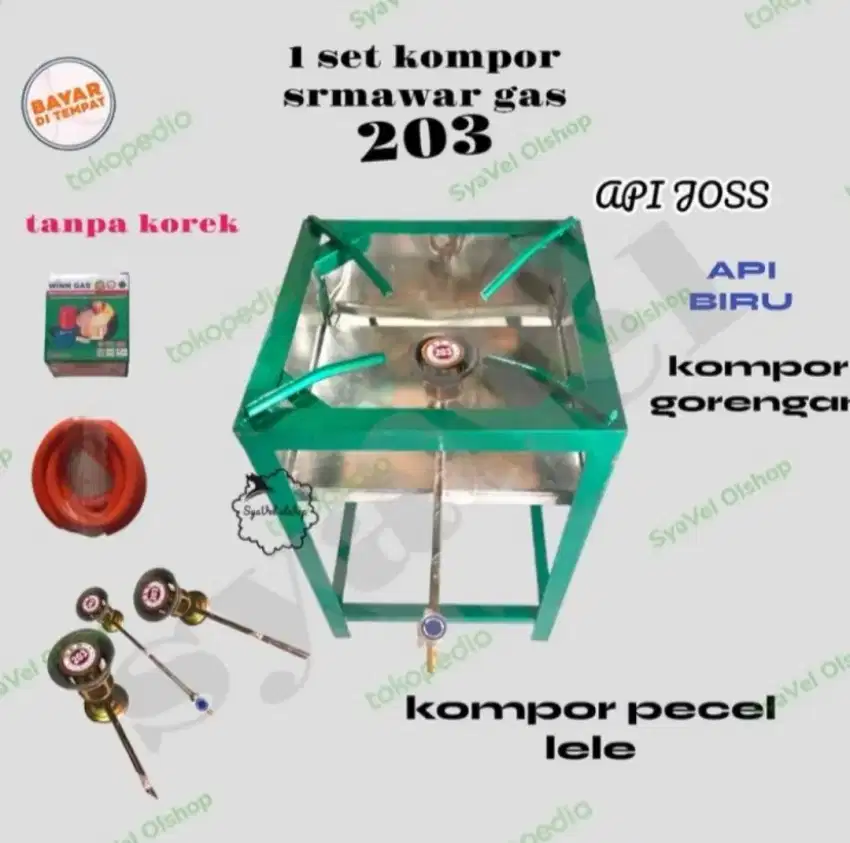 Kompor Semawar api jos jorojos