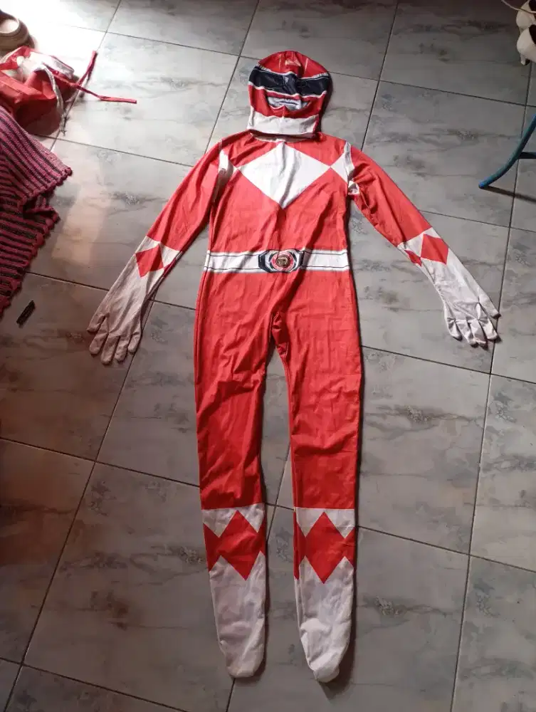 Jual 2 Kostum Power Ranger & Spiderman