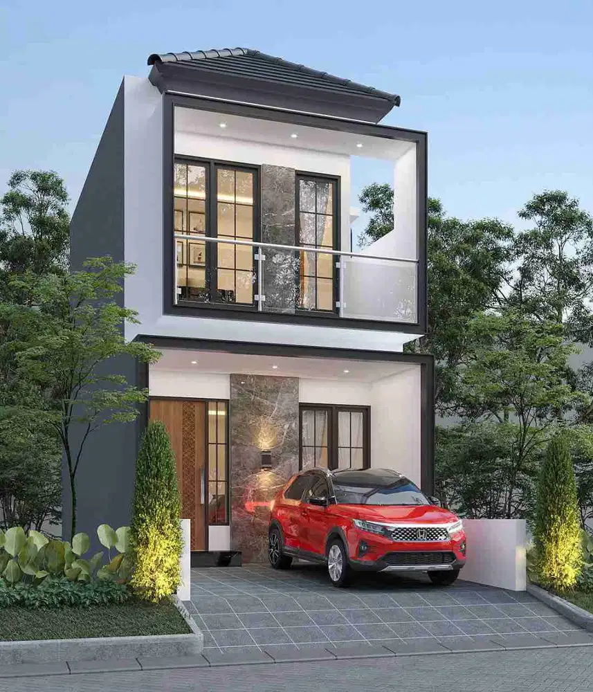 Bebas Banjir Rumah 2 lantai 2 km ke tol cimanggis