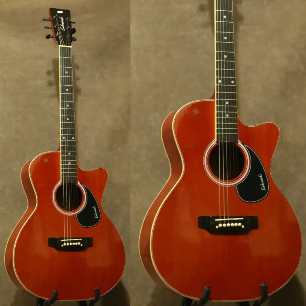 Gitar akustik lakewood Fret baja tanem besi siap antar cod