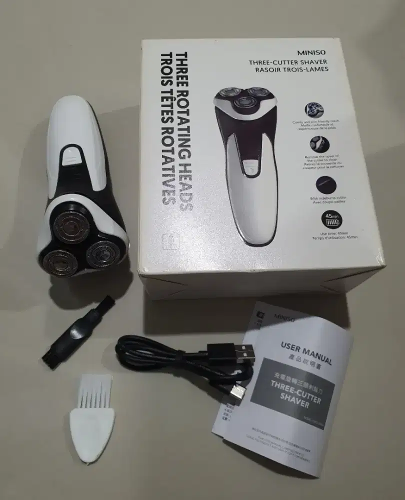 Alat cukur electric miniso three cutter shaver