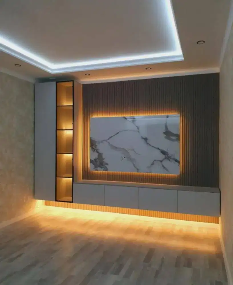 Backdrop tv minimalis