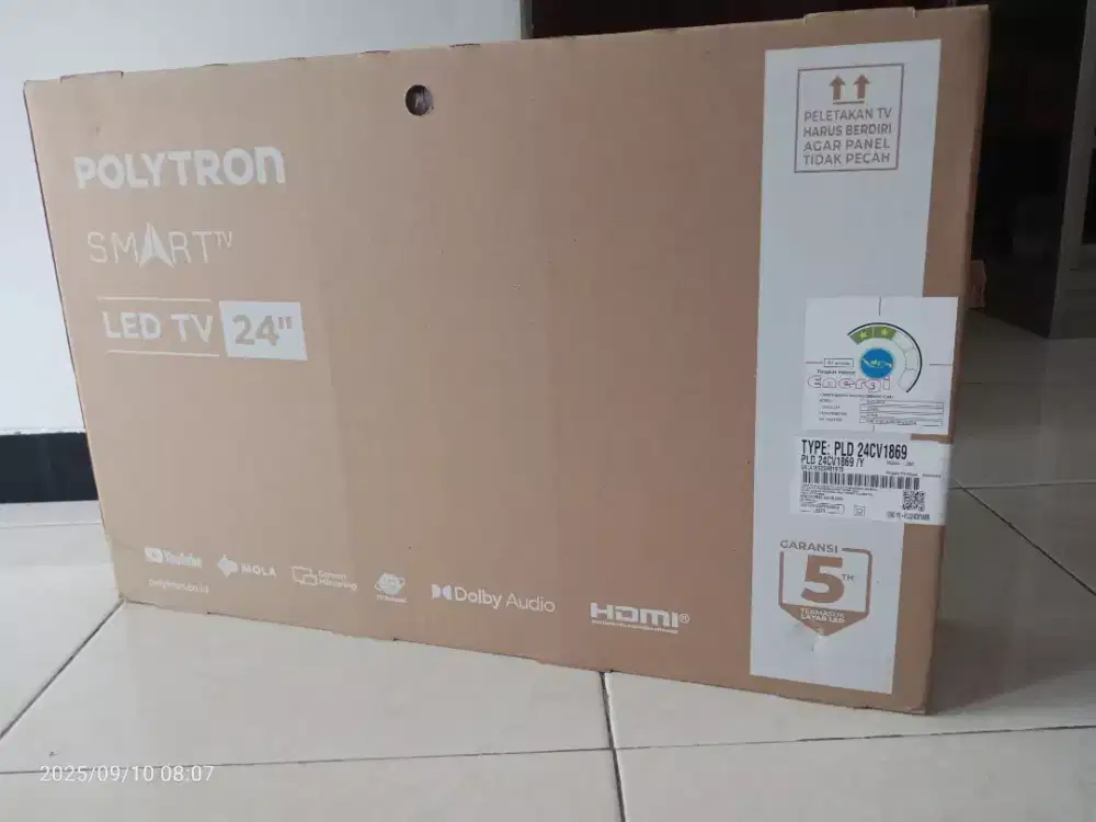 Smart TV 24 Polytron Digital Tv YouTube, Baru, Garansi Resmi &Tukar+