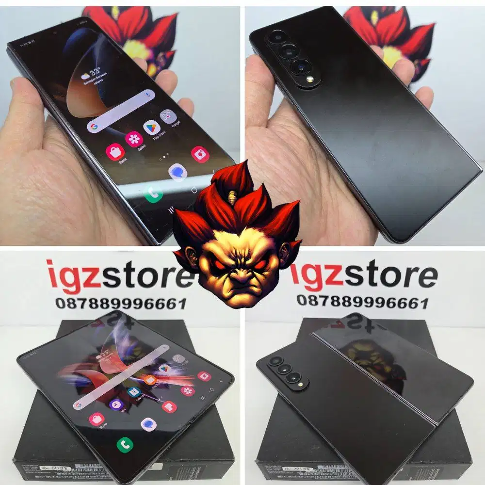 Samsung Z Fold 4 12/256 Black SEIN No Minus Mulus 97% FULLSET