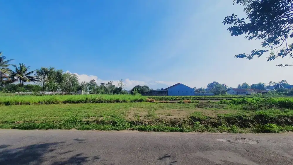 Kavling Strategis Kost/Villa Pemandangan Gunung Merapi di Jalan Besi/Kaliurang Km 13