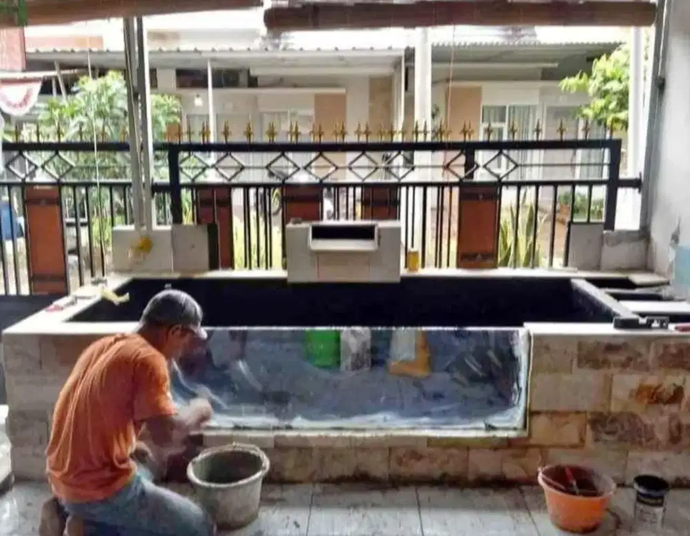 Tukang kolam hias koi