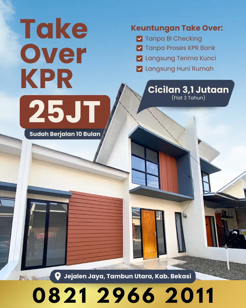 Oper Kredit Rumah Siap Huni Di Bekasi dekat Stasiun