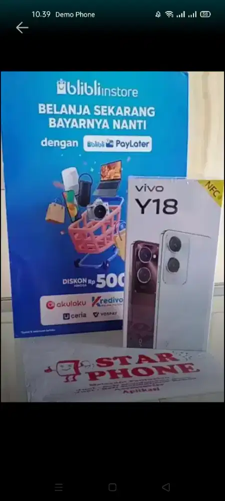 Vivo y18 4/128 new