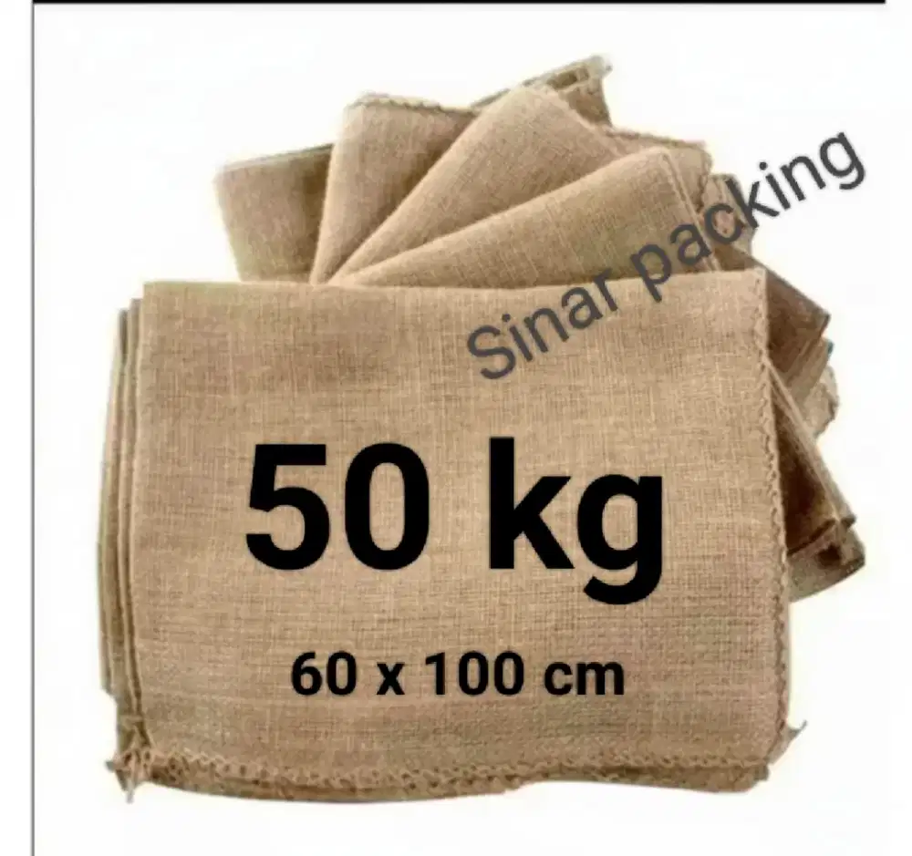 Karung goni ukuran 50 kg bekas kacang
